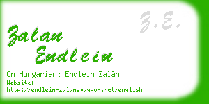 zalan endlein business card